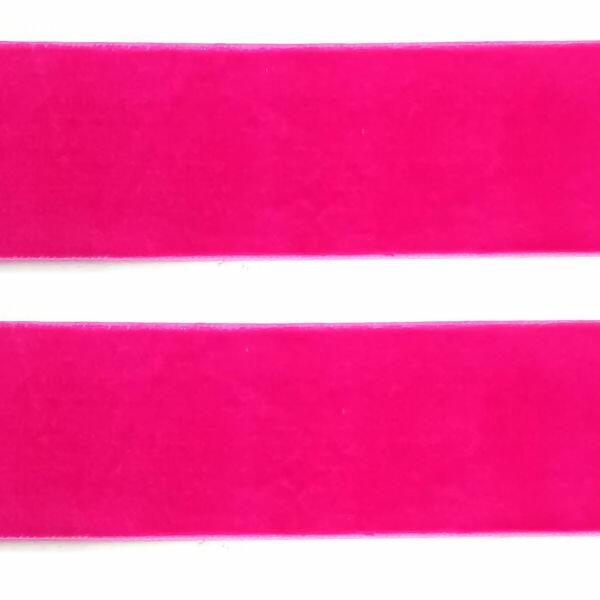fita trabalhada veludo 25mm pink